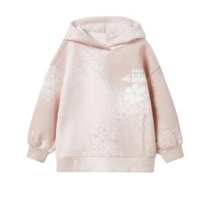 Zara| Kids Pink Hoodie Cotton Sweatshirt - Size 7 years